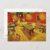 Das Nachtcafé von Vincent Van Gogh Postkarte (Vorne/Hinten)