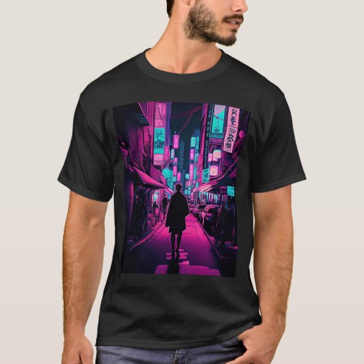 Das Nachtleben in Tokio 7 T-Shirt (Vorderseite)