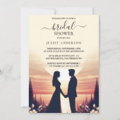 Das nächtliche Sonnenuntergangsmond Cloud Twilight Einladung (Vorderseite)