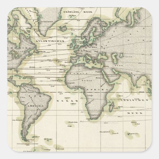 Das Nahbarometer Quadratischer Aufkleber (Vorderseite)