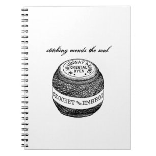 "Das Nähen bessert" Notizbuch von Notforgotten Notizblock