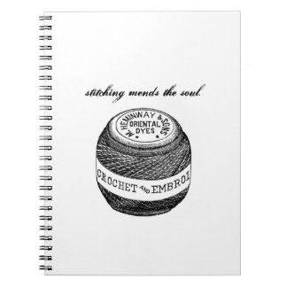 "Das Nähen bessert" Notizbuch von Notforgotten Notizblock