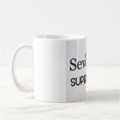 Das Nähen ist meine SuperPower Kaffeetasse (Links)