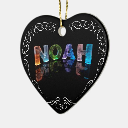 Das Namensnoah - Name in den Lichtern (Fotografie) Keramikornament (Links)