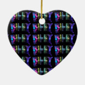 Das Namensriley in 3D beleuchtet (Fotografie) Keramik Ornament (Hinten)