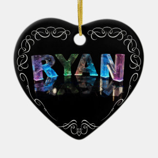 Das Namensryan in 3D beleuchtet (Fotografie) Keramik Ornament