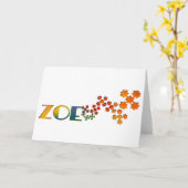 Das Namensspiel - Zoe Karte (Gelbe Blume)