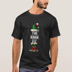 Das Nana-Elf-Kostüm-Matching der Weihnachtself-Fam T-Shirt