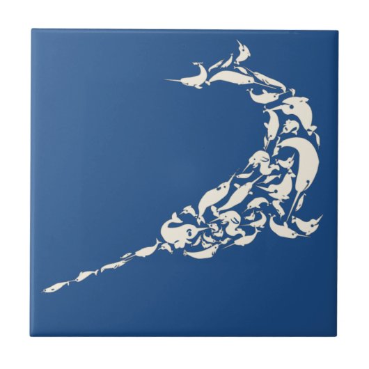 Das Narwhal von Narwhals Fliese (Vorderseite)