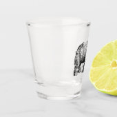 Das Nashorn Schnapsglas (Links)