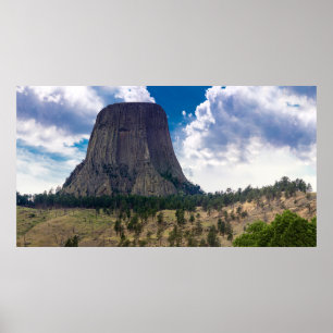 Das Nationaldenkmal des Teufels, Wyoming Poster