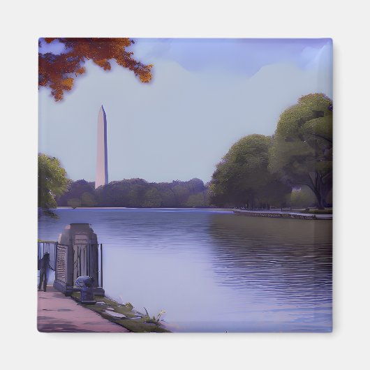 Das Nationaldenkmal in Washington D.C. Magnet (Vorne)