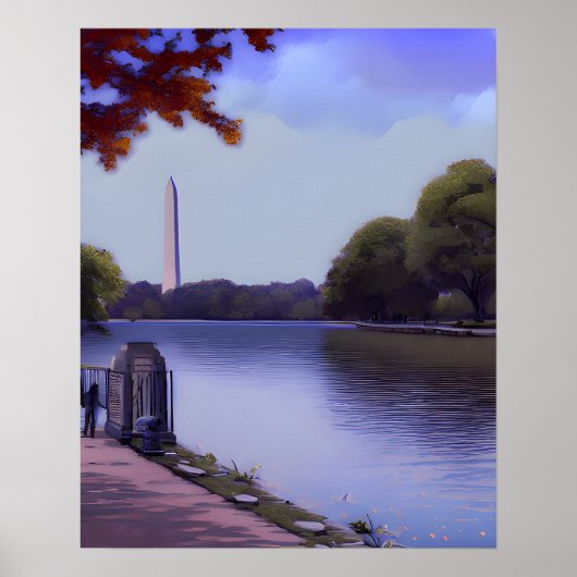 Das Nationaldenkmal in Washington D.C. Poster (Vorne)