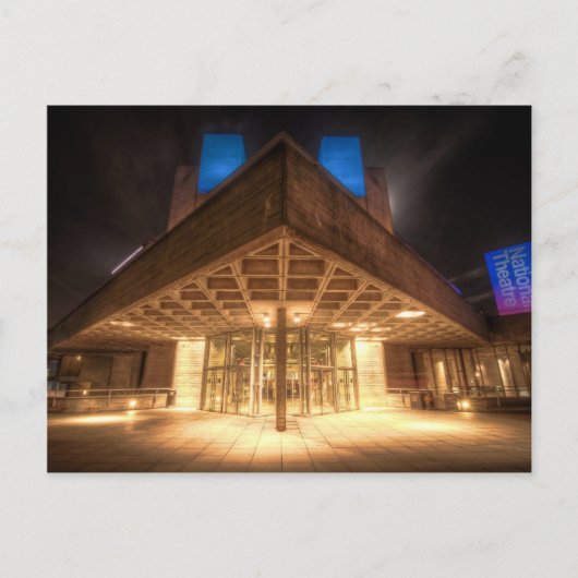 Das Nationaltheater, Londons Southbank Postkarte (Vorderseite)