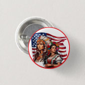 Das Native American/Mexican Heritage_Feeding Hand Button (Vorne & Hinten)