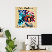 Das Native American/Mexican Heritage_ Savage Poster (Heimbüro)