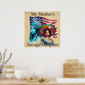 Das Native American/Mexican Heritage_ Savage Poster (Küche)