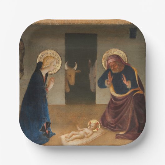 Das Nativity-Feiertag Pappteller (Vorderseite)