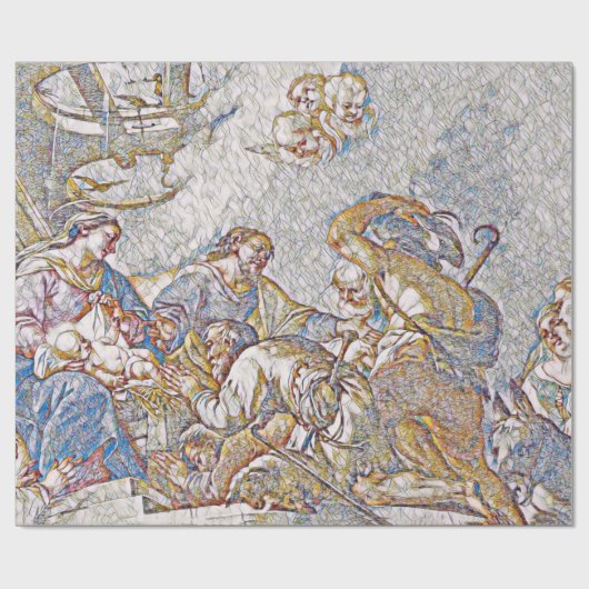 Das Nativwackelpapier Geschenkpapier (Flach)