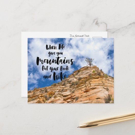 Das Naturerlebnis Postkarte (Vorderseite/Rückseite Beispiel)