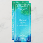 Das Naturgesetz für Wasserfarben-Lesezeichen Einladung (Vorne/Hinten)