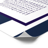 Das Nautical Lighthouse Hochzeitsensortiment Poster (Ecke)