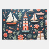 Das Nautikwackelpapier Geschenkpapier Set (Vorderseite 3)