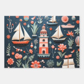 Das Nautikwackelpapier Geschenkpapier Set (Vorderseite 2)