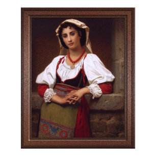 Das neapolitanische Mädchen von Hugues Merle Fotodruck