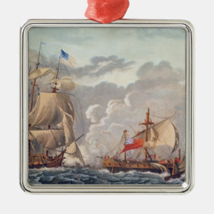 Das Nehmen des englischen Schiffes 'das Java Silbernes Ornament