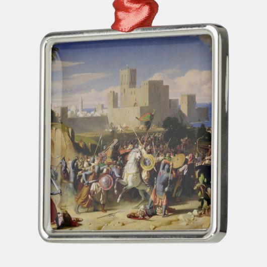 Das Nehmen von Beirut durch die Kreuzfahrer Silbernes Ornament (Links)