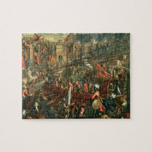 Das Nehmen von Konstantinopele (Öl auf Leinwand) Puzzle