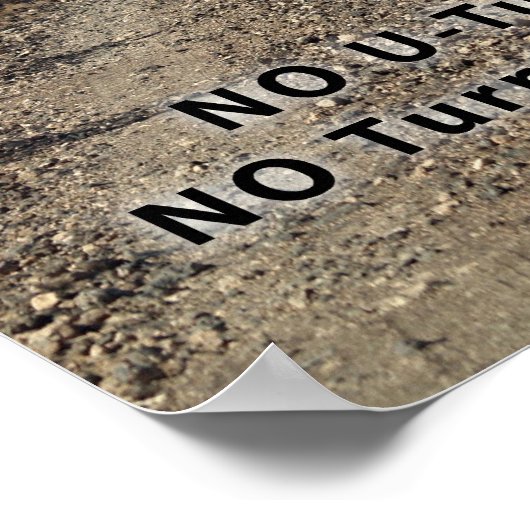 Das "Nein" macht kein "Zurück"-Poster Poster (Ecke)