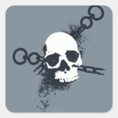 Das Nekromanzersymbol Quadratischer Aufkleber (Vorderseite)