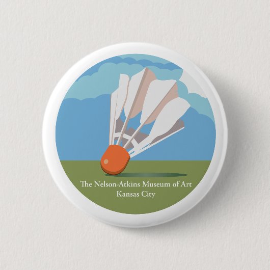 Das Nelson-Atkins Museum of Art Shuttlecock Button (Vorderseite)
