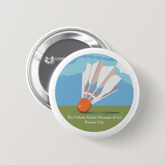 Das Nelson-Atkins Museum of Art Shuttlecock Button (Vorne & Hinten)