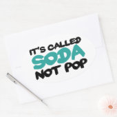 Das nennt man Limonade nicht Pop Ovaler Aufkleber (Umschlag)