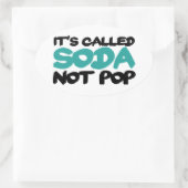 Das nennt man Limonade nicht Pop Ovaler Aufkleber (Tasche)