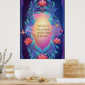 Das Neon-Souveräne Herz Poster (Küche)