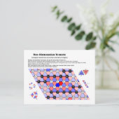 Das neoriemannische Tonnetz-Musikdiagramm Postkarte (Stehend Vorderseite)