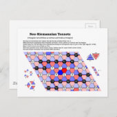 Das neoriemannische Tonnetz-Musikdiagramm Postkarte (Vorne/Hinten)