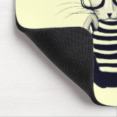 Das Nerd-Kaninchen Mousepad (Ecke)