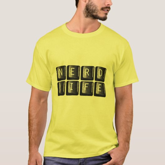 Das Nerd-Leben befestigt die Nerdy T-Shirt (Vorderseite)