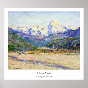 Das Nervental, 1884 Claude Monet Poster