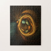 Das Nest des Fraktal-Kunst-Vogels Puzzle (Vertikal)