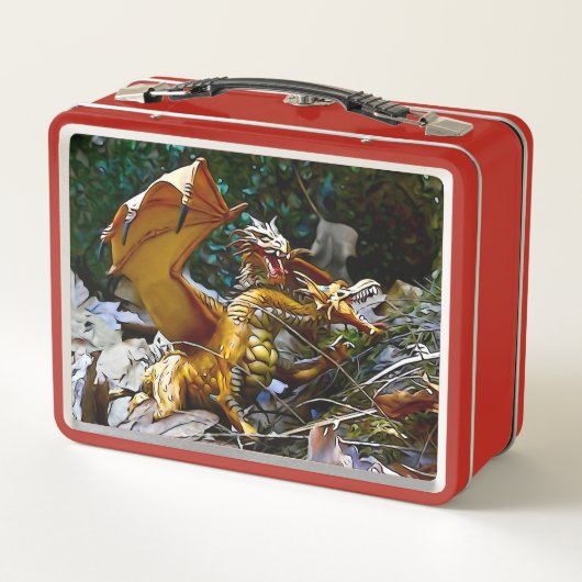 Das Nest des goldenen Drachen Metall Lunch Box (Rückseite)