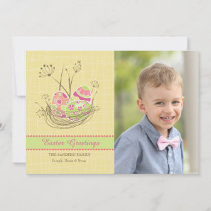 Das Nest-Foto-Karte der Natur Feiertagskarte