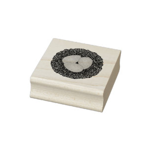 Das Nest-Gummi-Briefmarke des Vogels Gummistempel