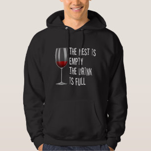 Das Nest ist leer, das Getränk ist Wein Glas Gif Hoodie