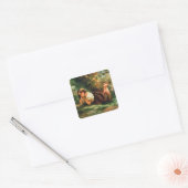 Das Nest Quadratischer Aufkleber (Umschlag)